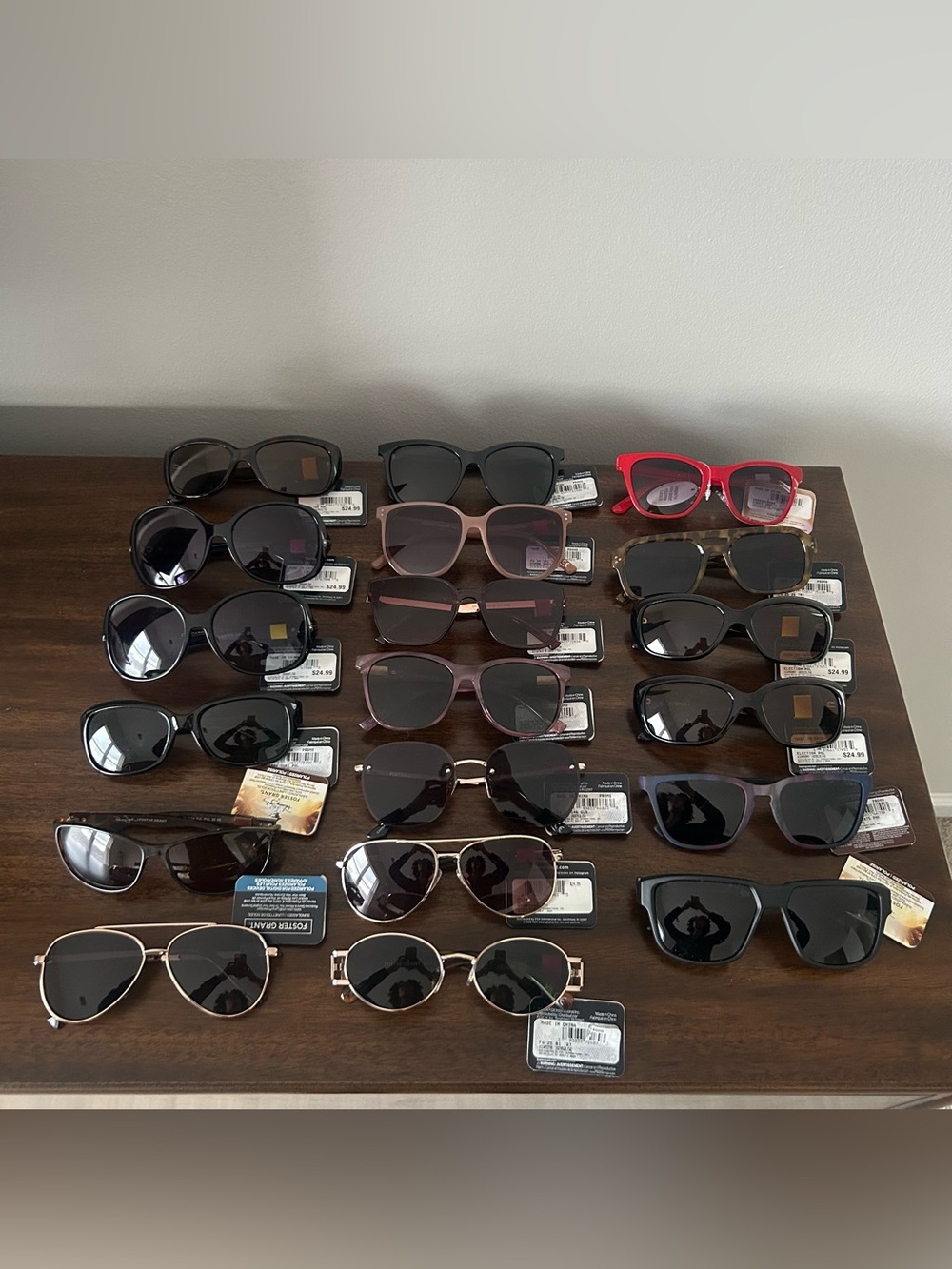 19 NWT Foster Grant Sunglasses 100% UVA UVB Protection Bundle Summer Spring New